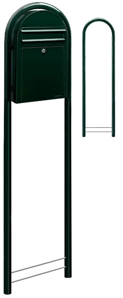 Mailbox Classic S 6064 Black and green Bobi 6417237039309