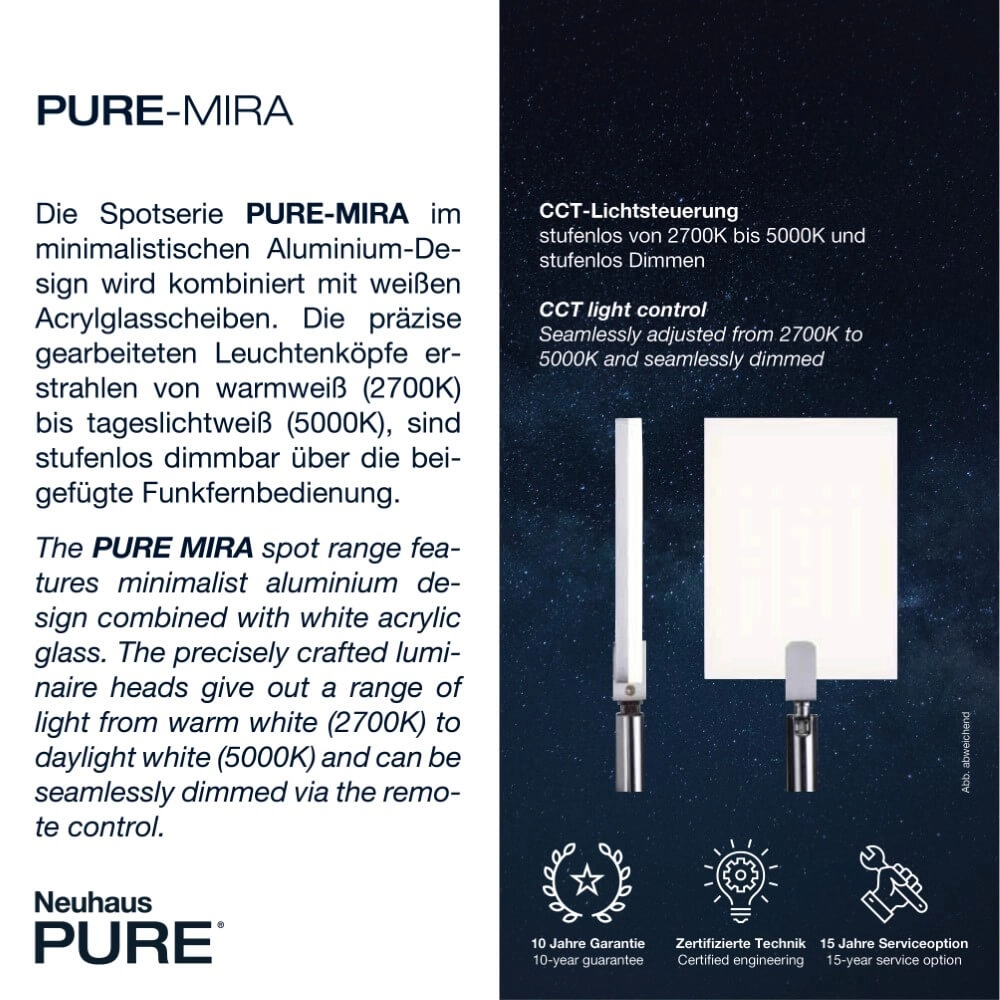 Ceiling lamp Pure Mira 6-light black Paul Neuhaus 4012248359464