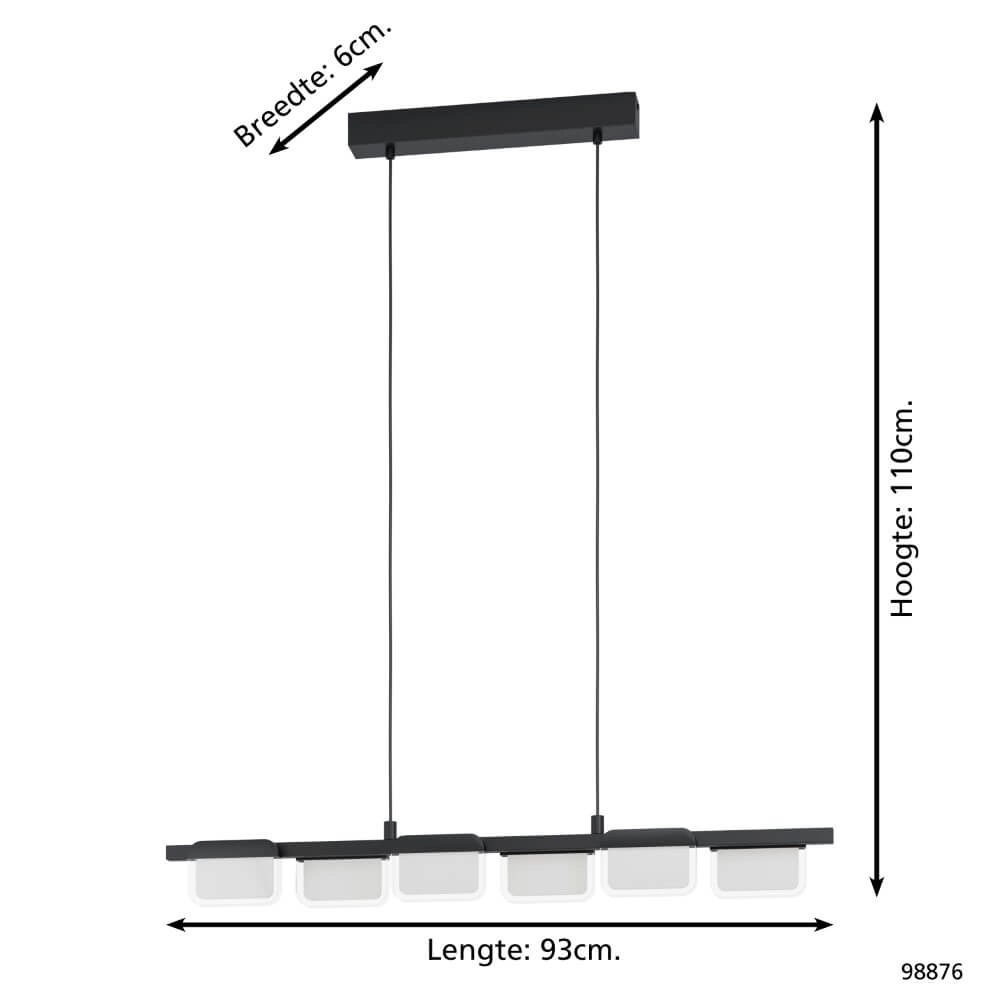 LED hanging lamp Ervidel Eglo 9002759988760