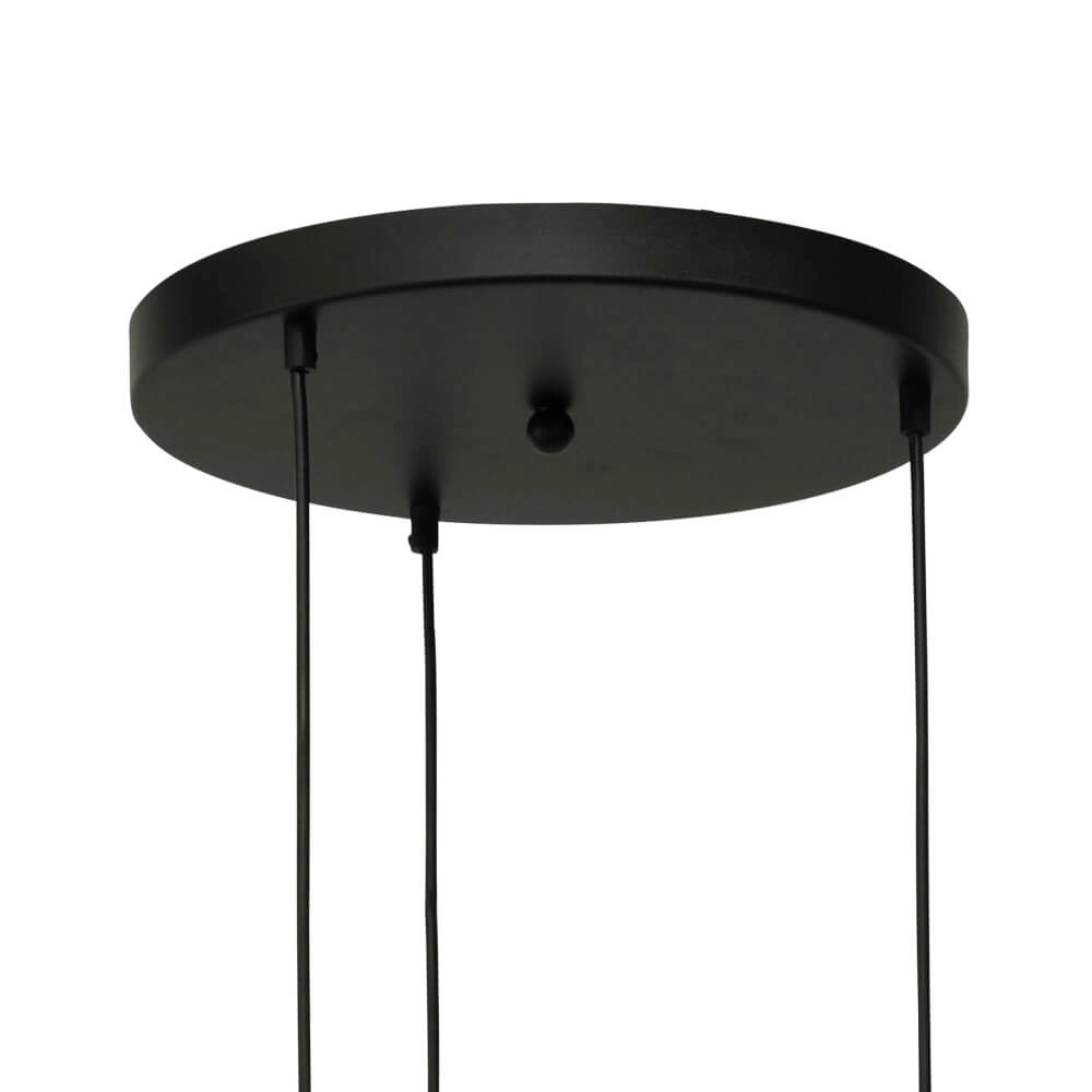 Pendant hanging lamp Lava 3x smoke glass Ø 24cm Masterlight 8718121286488