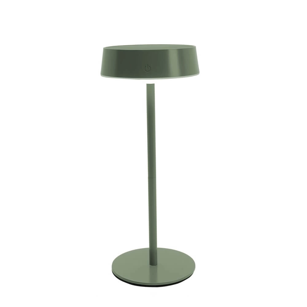 Sleek table lamp Simeri Hybrid green