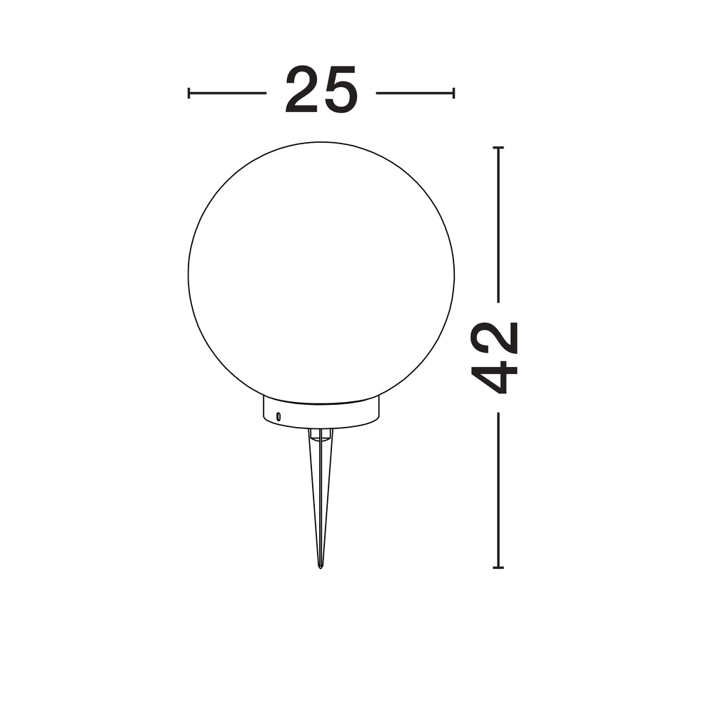 Ball lamp Moon Ø 25cm Lyora 5212017454591