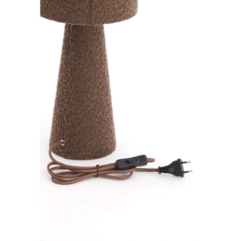 Boucle table lamp Micky 58cm - brown Light & Living 8717807782764