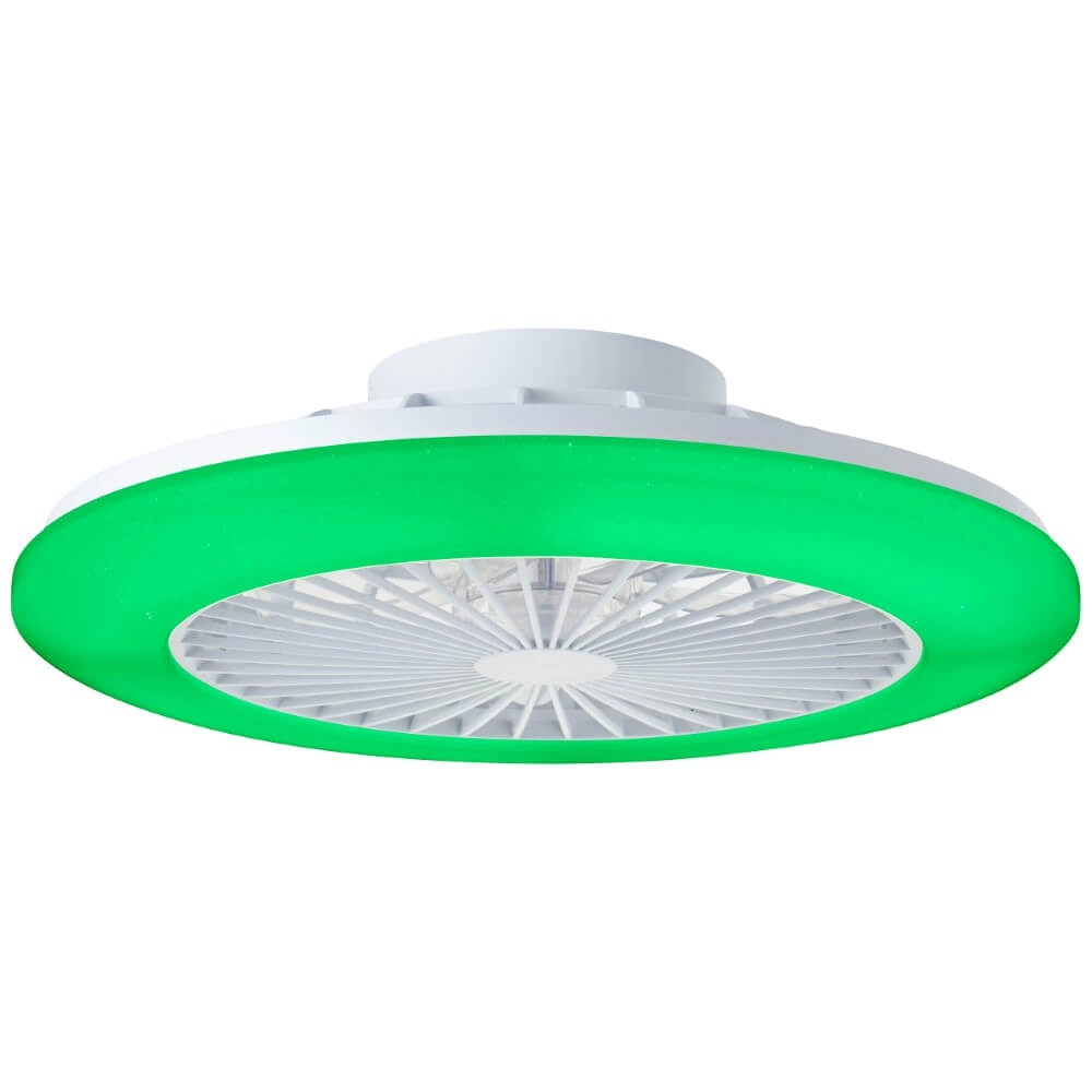 White fan Salerno with RGB function Brilliant 4004353433238