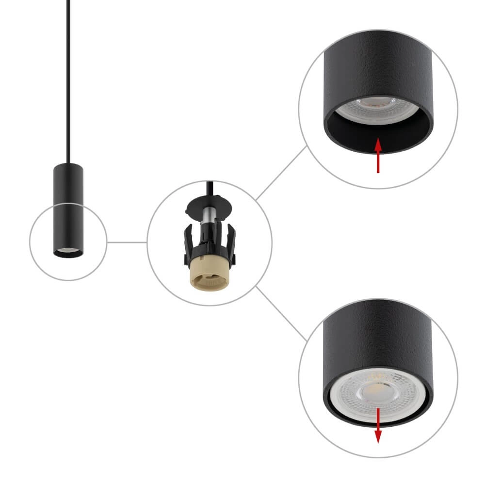 Narrow pendulum Fourty S black Lyora 5903139107655