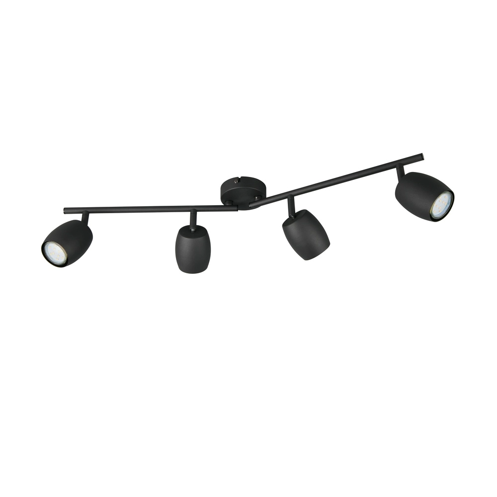 Ceiling lamp Nancy 4-light black Trio 4017807657005