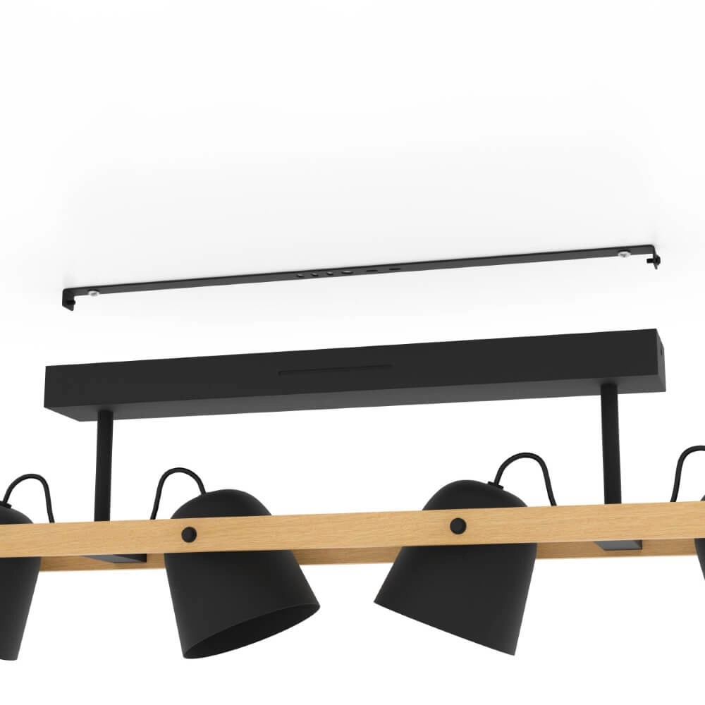4-light ceiling lamp Hornwood-Z black Eglo 9008606274284
