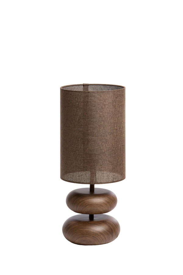 Table lamp Danialo wood with brown 50cm Light & Living 8717807759575