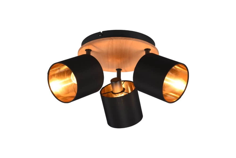 Rural ceiling spotlight Tommy 3-light