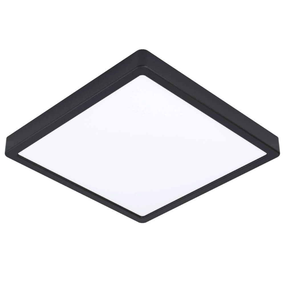 Black ceiling lamp Fueva 5 28.5 by 28.5cm