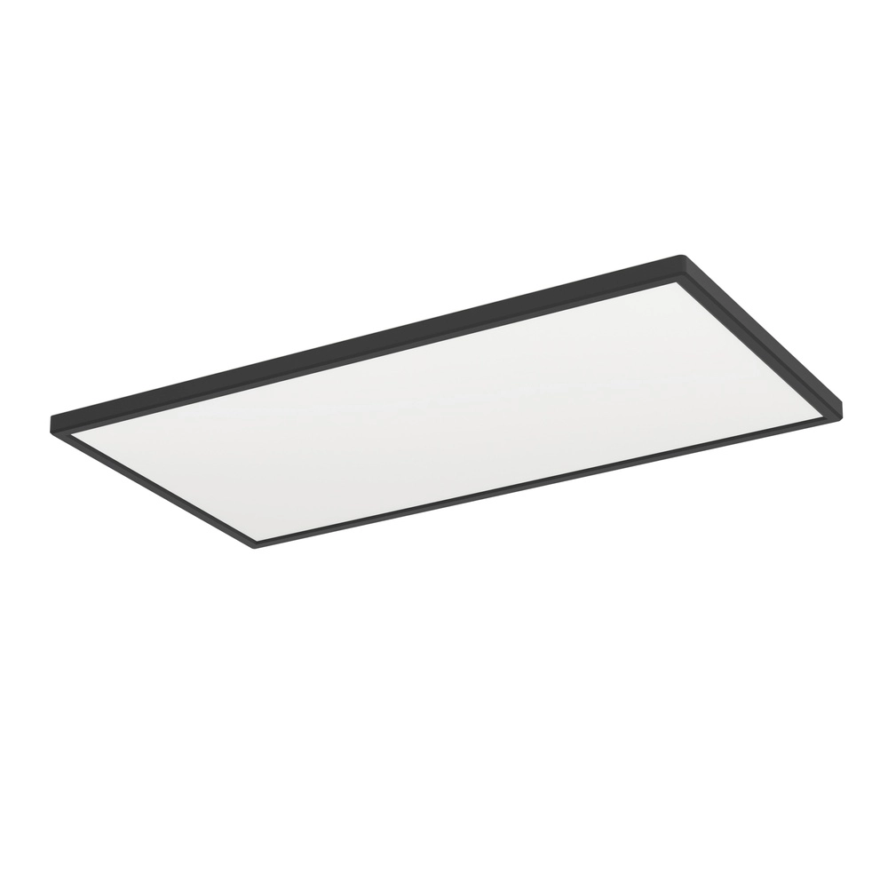 Bathroom ceiling light Rovito Square - Black - 57x30cm