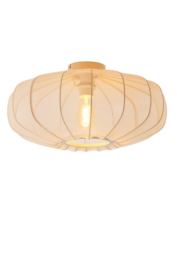 Japandi ceiling lamp Plumalia Ø 50cm