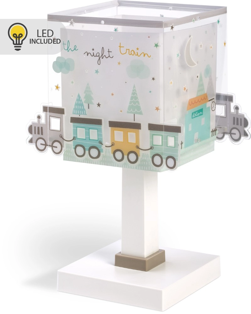 Table lamp Night Train Grey glow in the dark