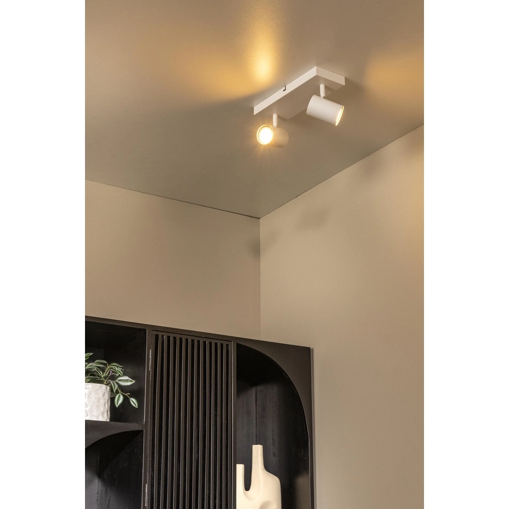 Ceiling lamp Amigo 2-light white Lucide 5411212531155