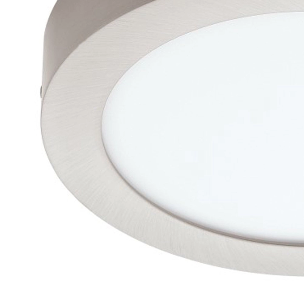LED flush ceiling light Fueva-C Round 30cm nickel matt Eglo 9002759966782