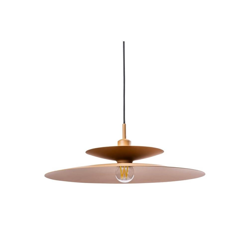 Pendant lamp Linares umbrella brown Ø 50cm Artdelight 8720701101678