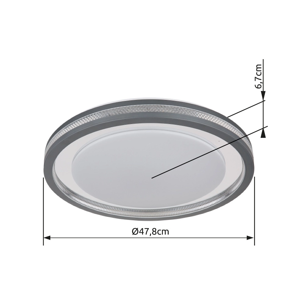 Design ceiling lamp Terpsa black and white Globo 9007371445974