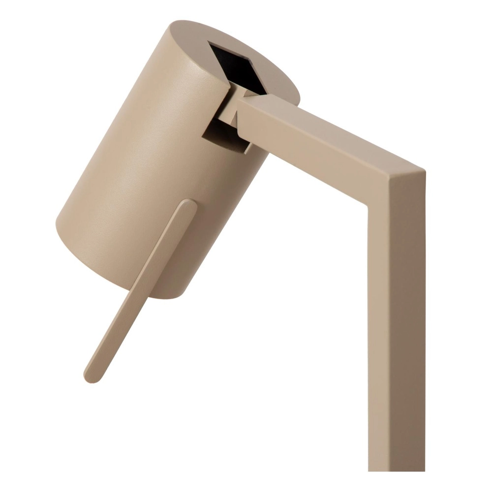 Modern desk lamp Lesley sand brown Lucide 5411212032089