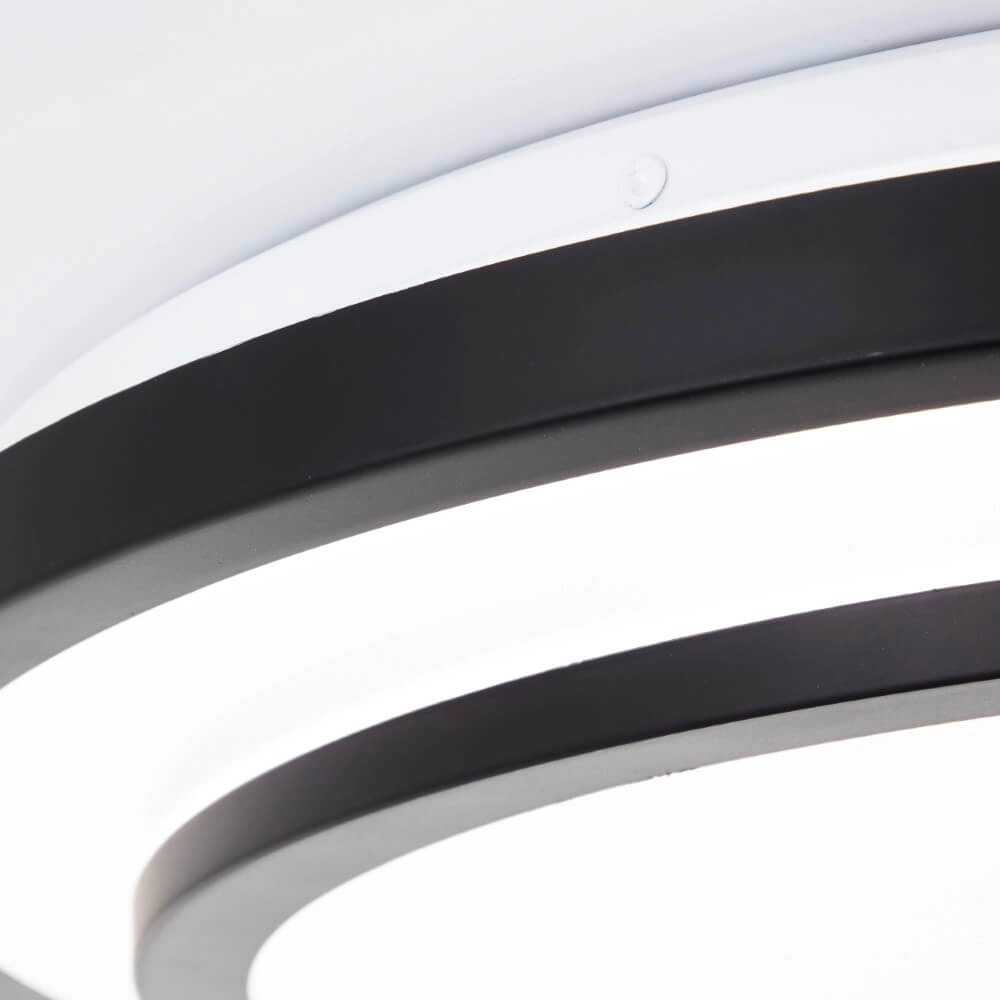 Black ceiling lamp Luciano Ø 49.5cm Brilliant 4004353426506