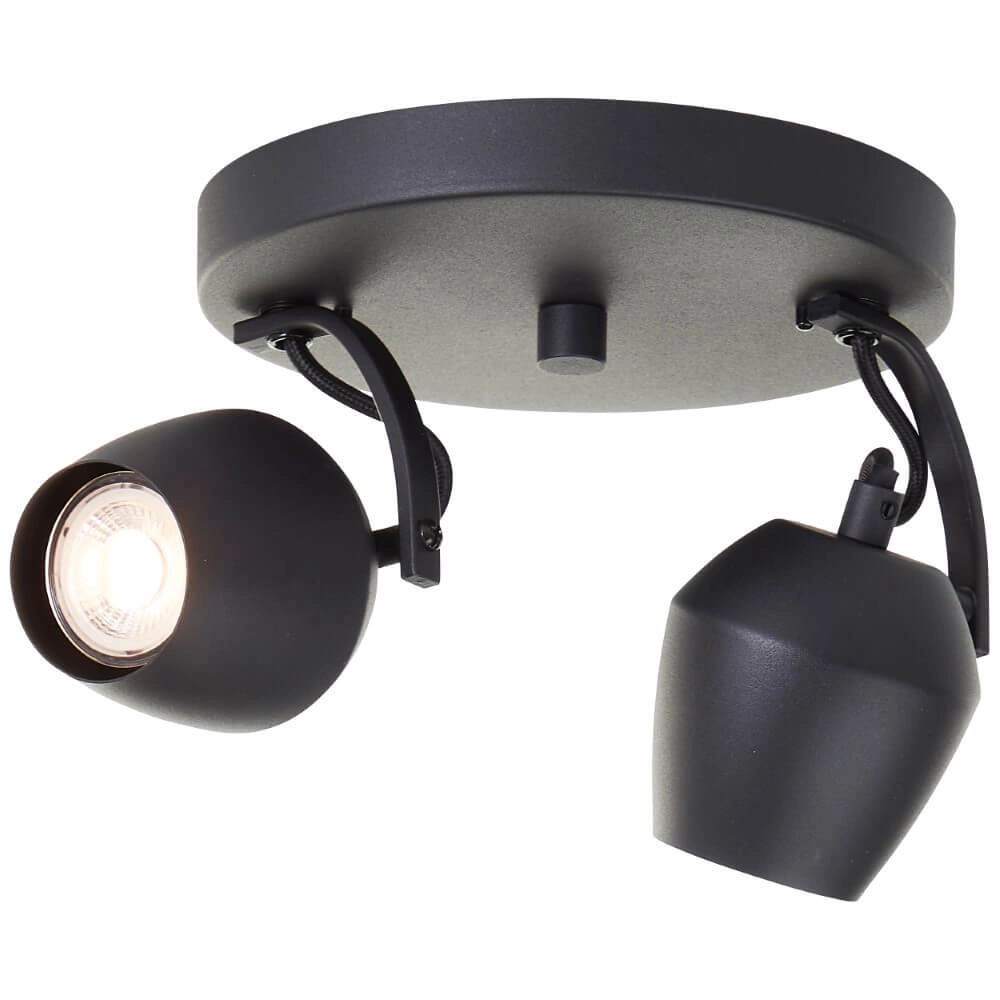 3-light surface-mounted spotlight Vertino black Brilliant 4004353441387