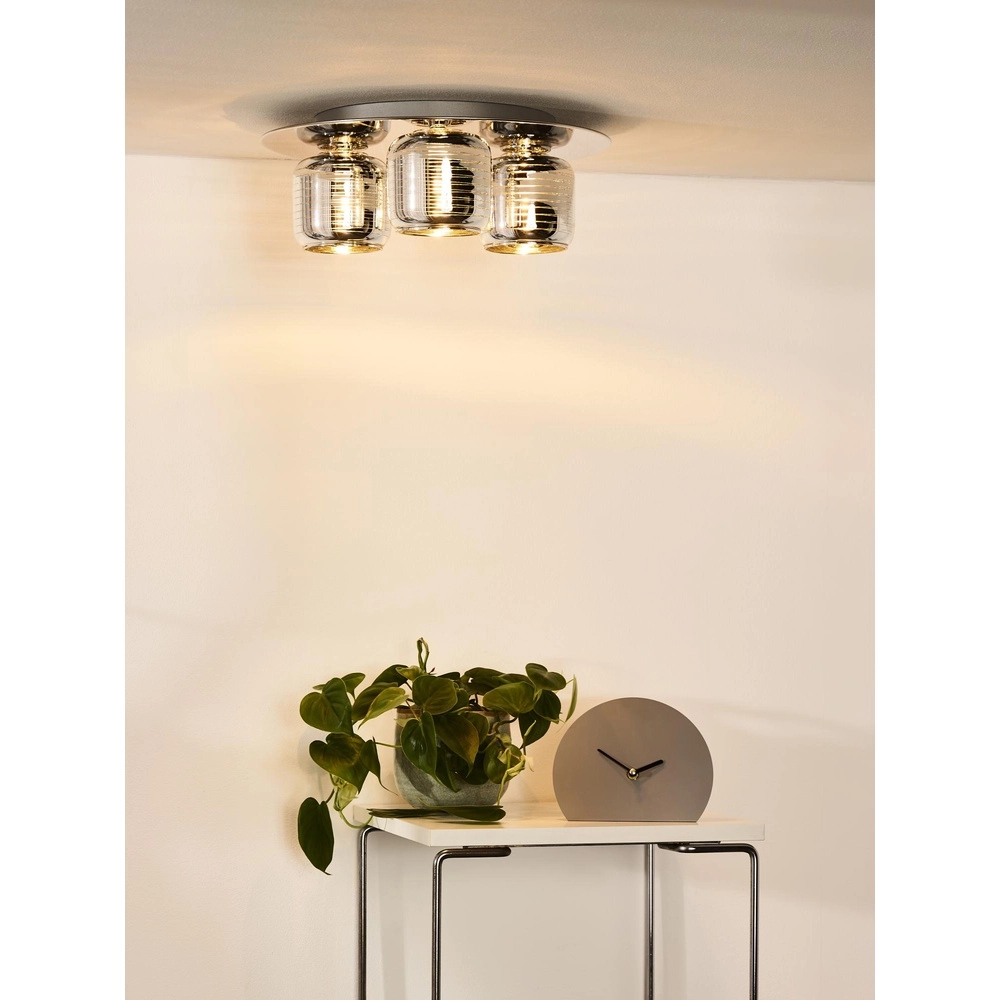 Ceiling lamp Eryn Chrome 3-light Lucide 5411212702289