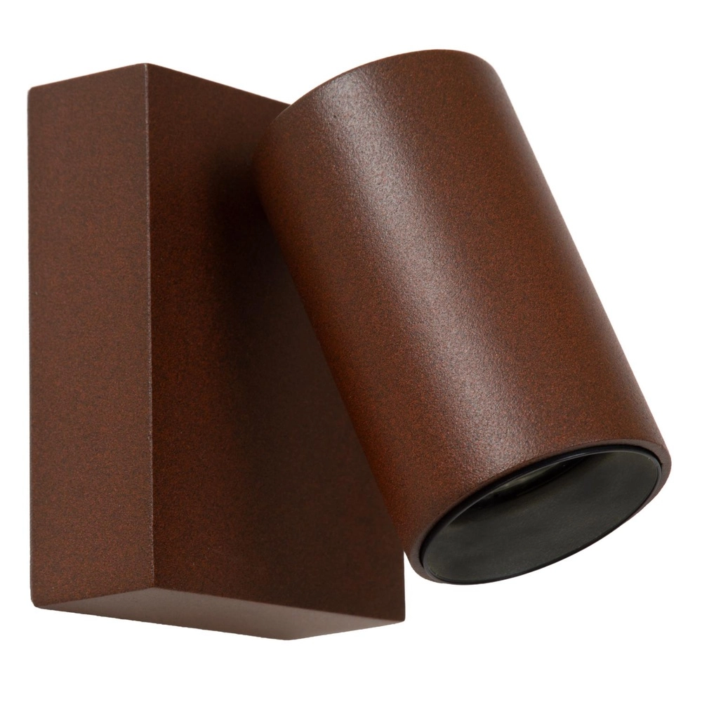 Wall spot IP65 Emeric Rusty brown