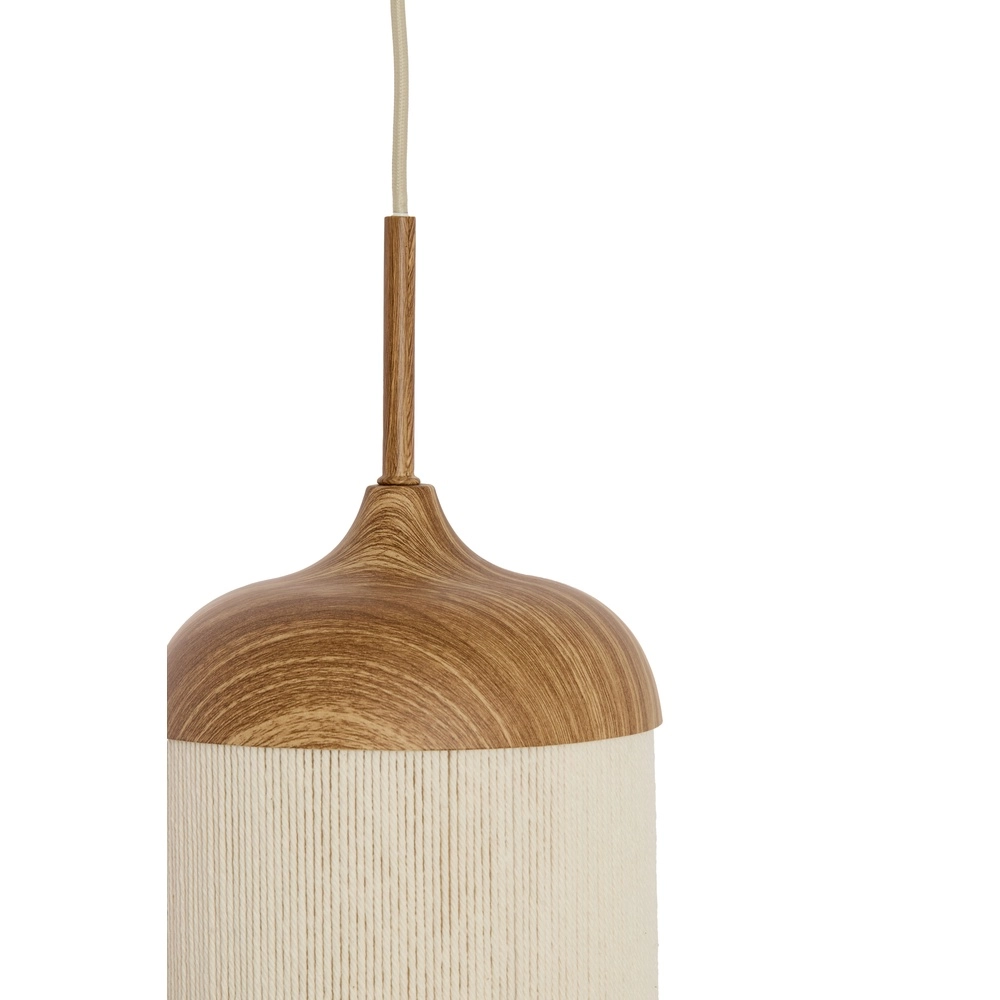 3-light pendant lamp Danialo light brown with rope Light & Living 8717807816728