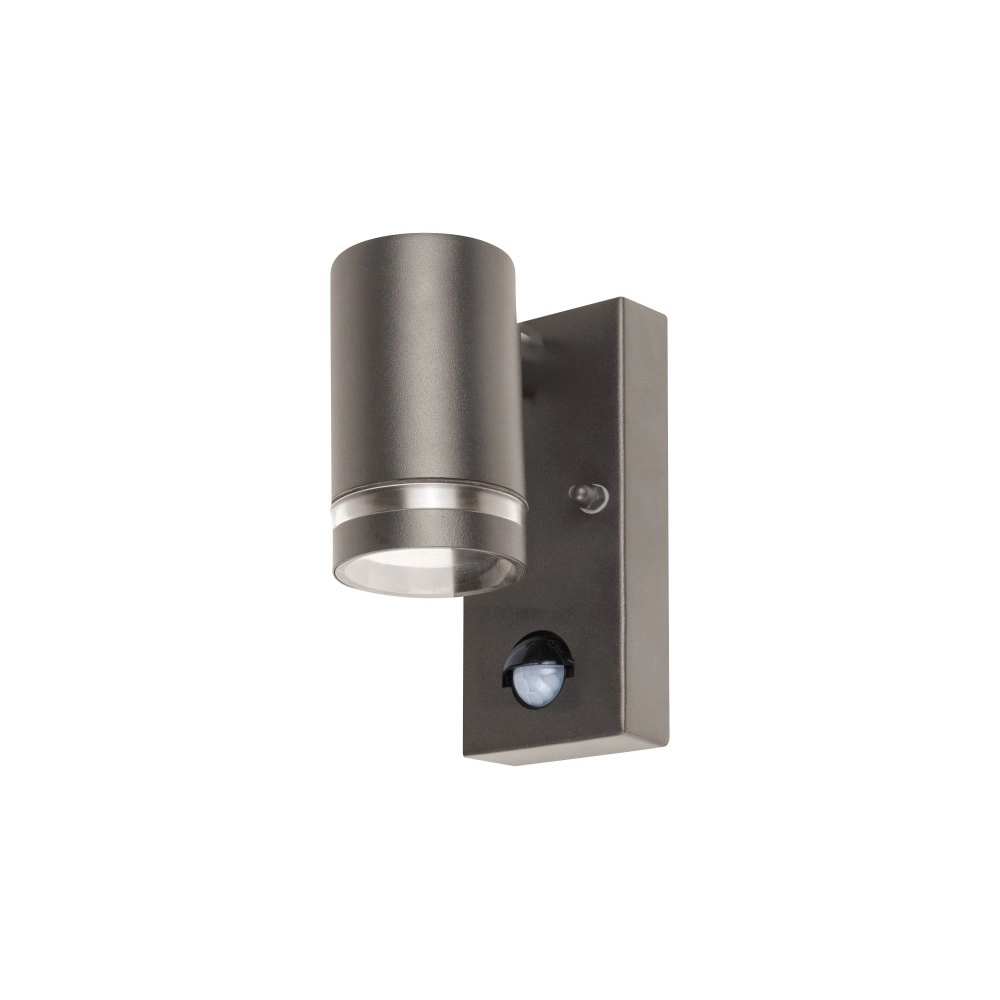 Wall spotlight with sensor Opden Anthracite - 1x GU10