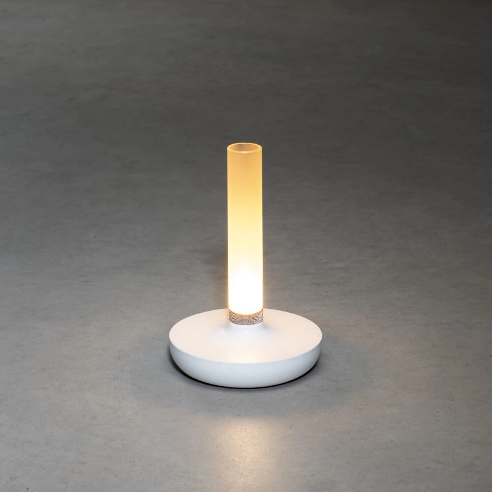 Rechargeable table lamp Biarritz white KonstSmide 7318308272535