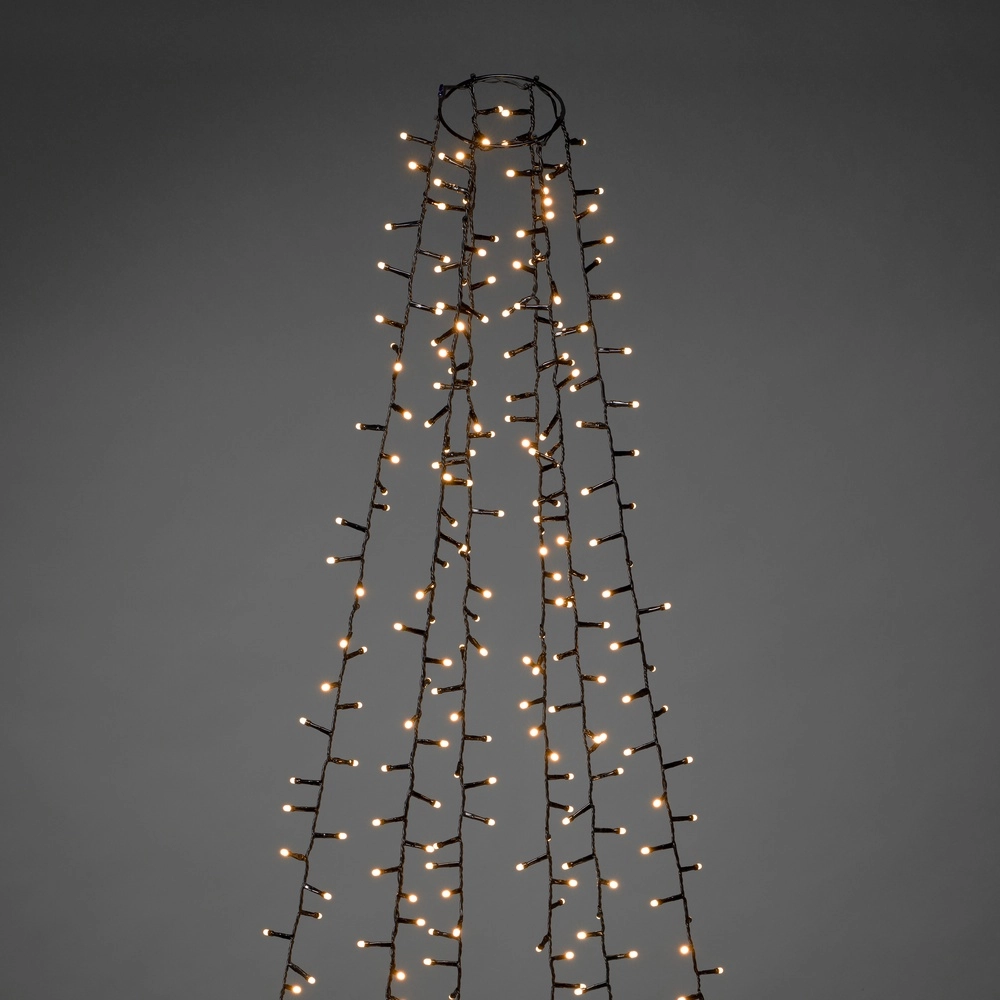 Lighting set 240cm - 6x 110 led - 2100K frosted for Christmas tree
