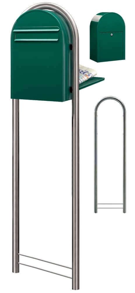 Mailbox Classic B 6005 Dark green Bobi 6417237006066