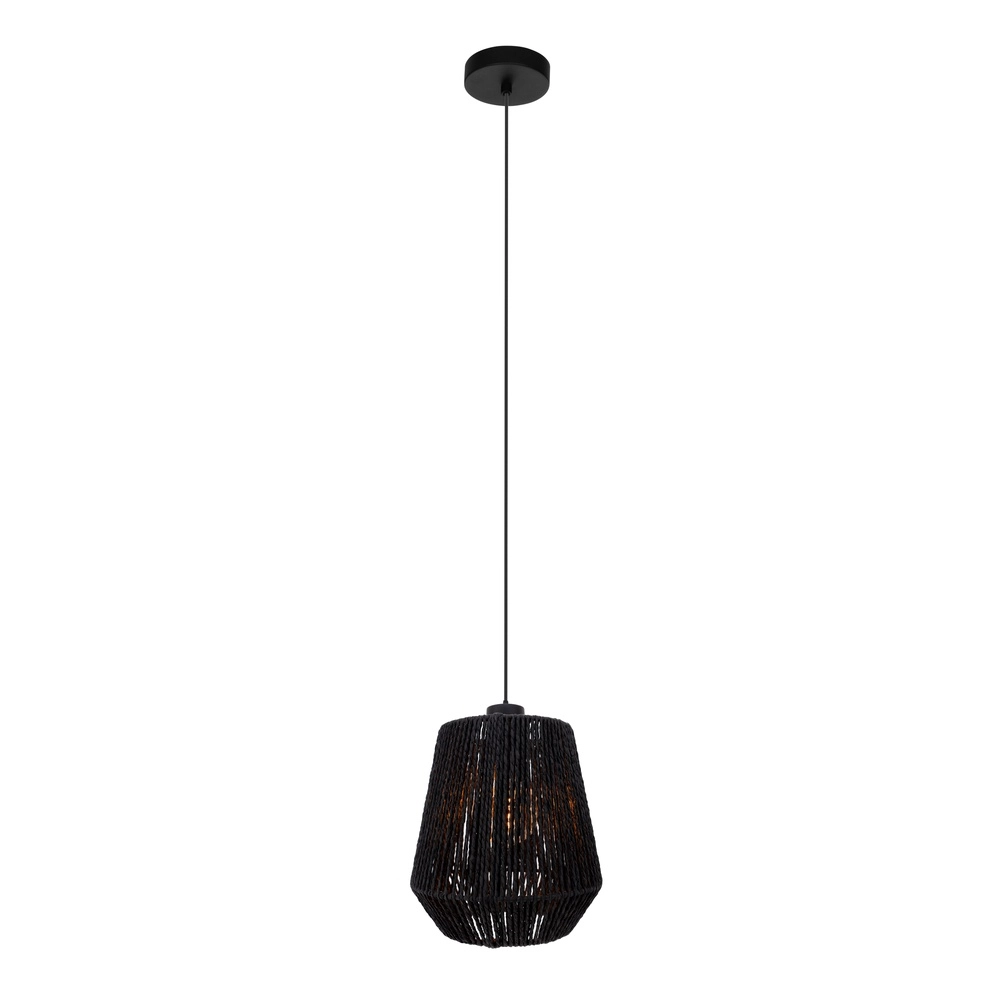 Rope Pendant Light Persley Ø 22cm - black
