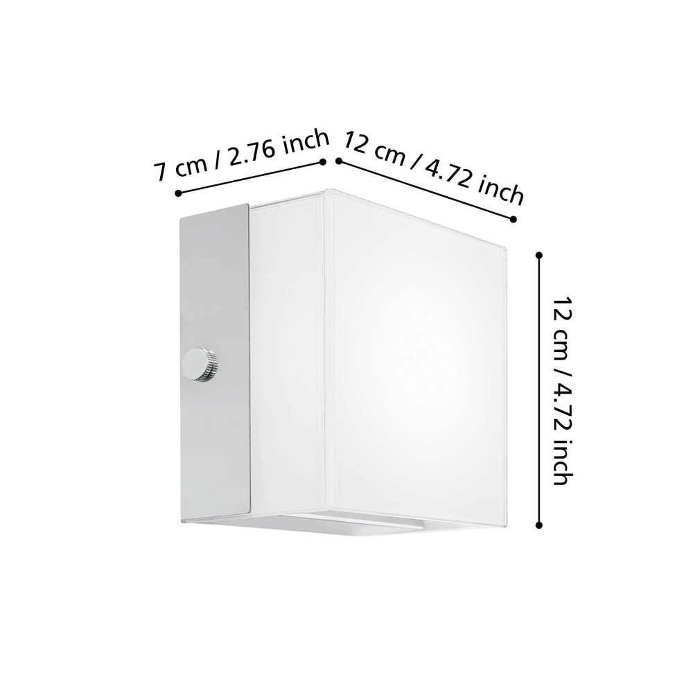 Sleek wall lamp Alea 2 chrome Eglo 9002759957476