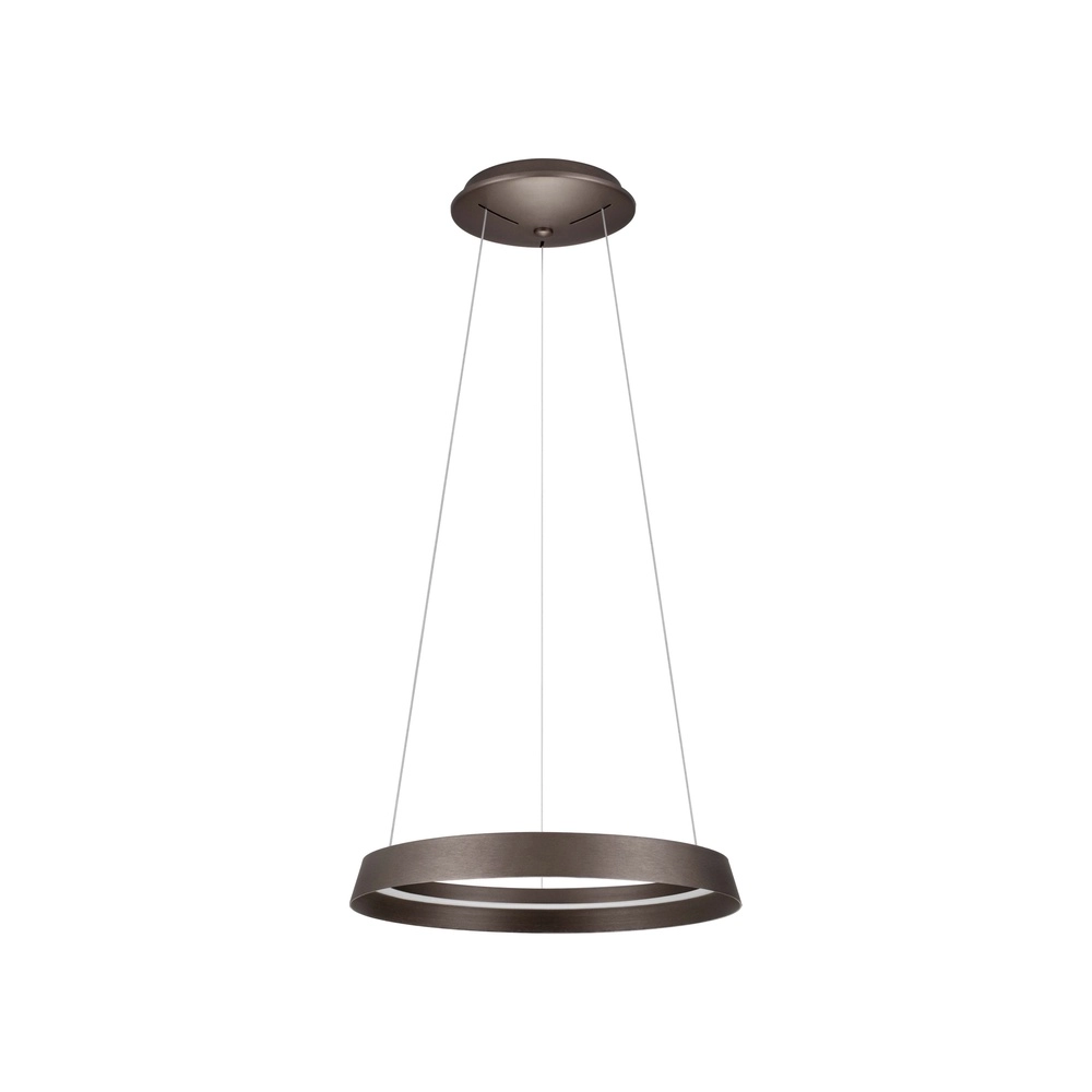 Design pendant lamp Ormi Ø 45cm coffee brown Lyora 5212017470379