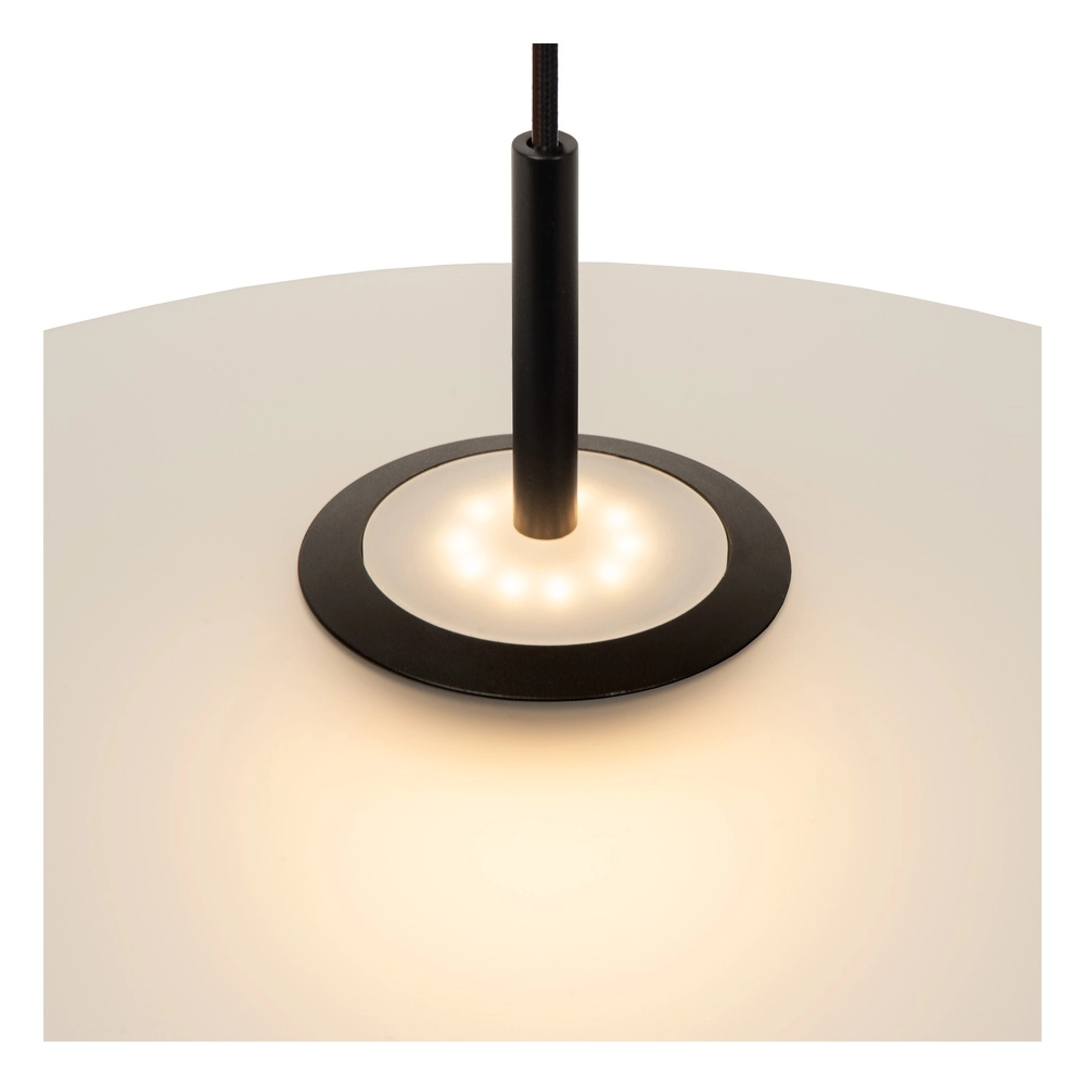Sleek pendant lamp Menga Ø 60cm white glass Premium by Lucide 5411212251152