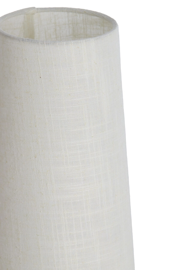 Table lamp white Howie with dark wood Ø 15cm Light & Living 8717807759360
