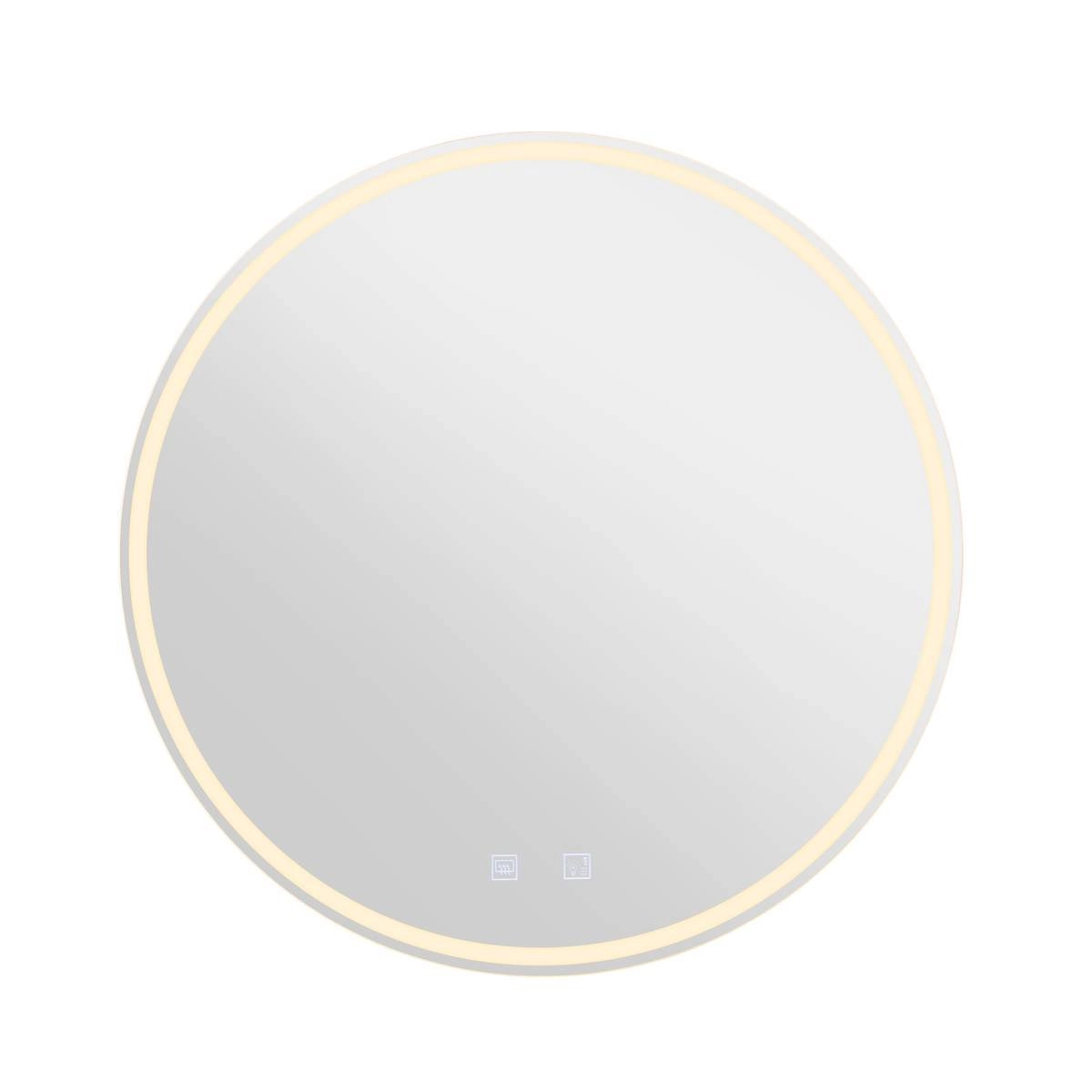 LED mirror lamp Trukko Chrome - Ø 60cm SLV 4024163248815