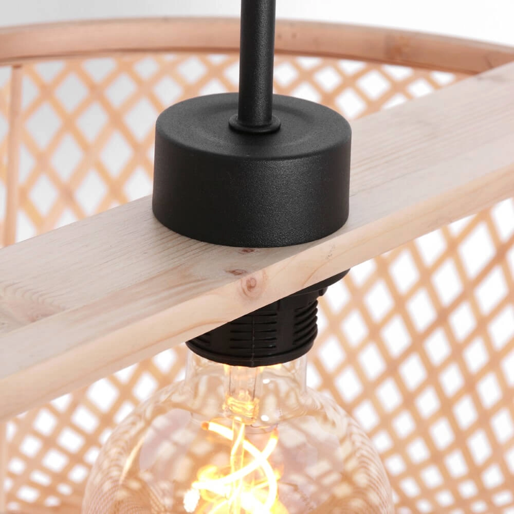 Rattan hanging lamp Sparkled Ø 60cm Steinhauer 8712746152920