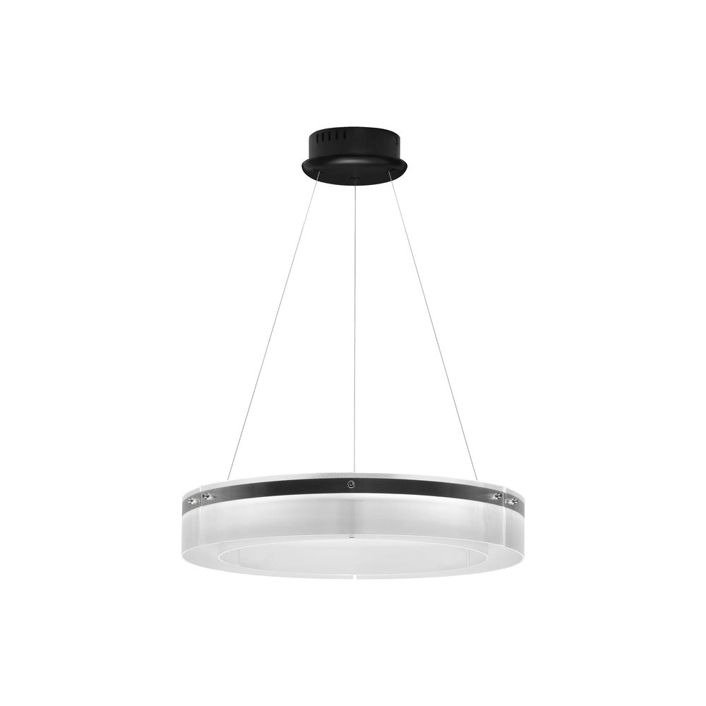 Design pendant lamp Pauline black with glass Ø 70cm Lyora 5212017445384