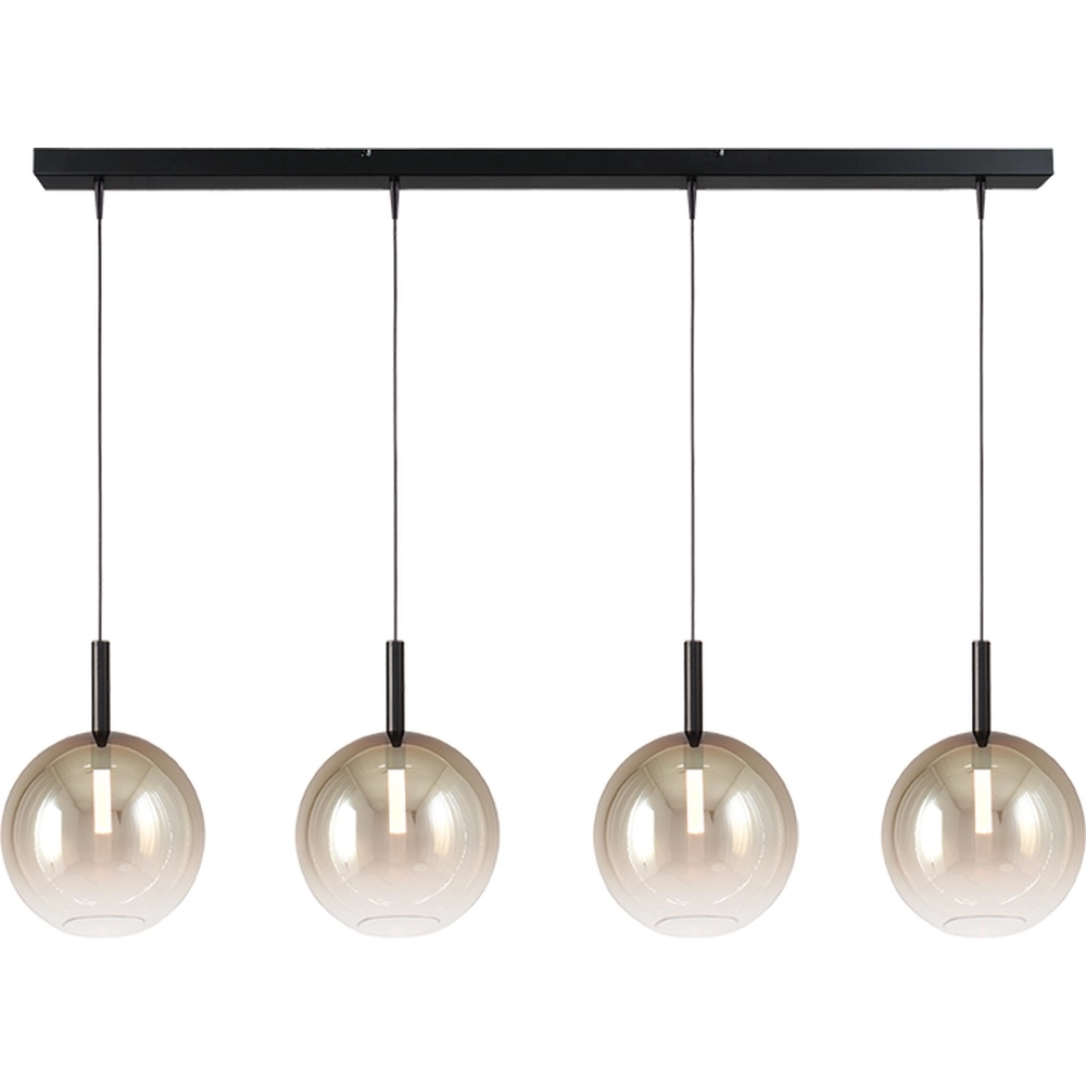 4L pendant lamp Ø24cm Lido Ball with gold-fading glass