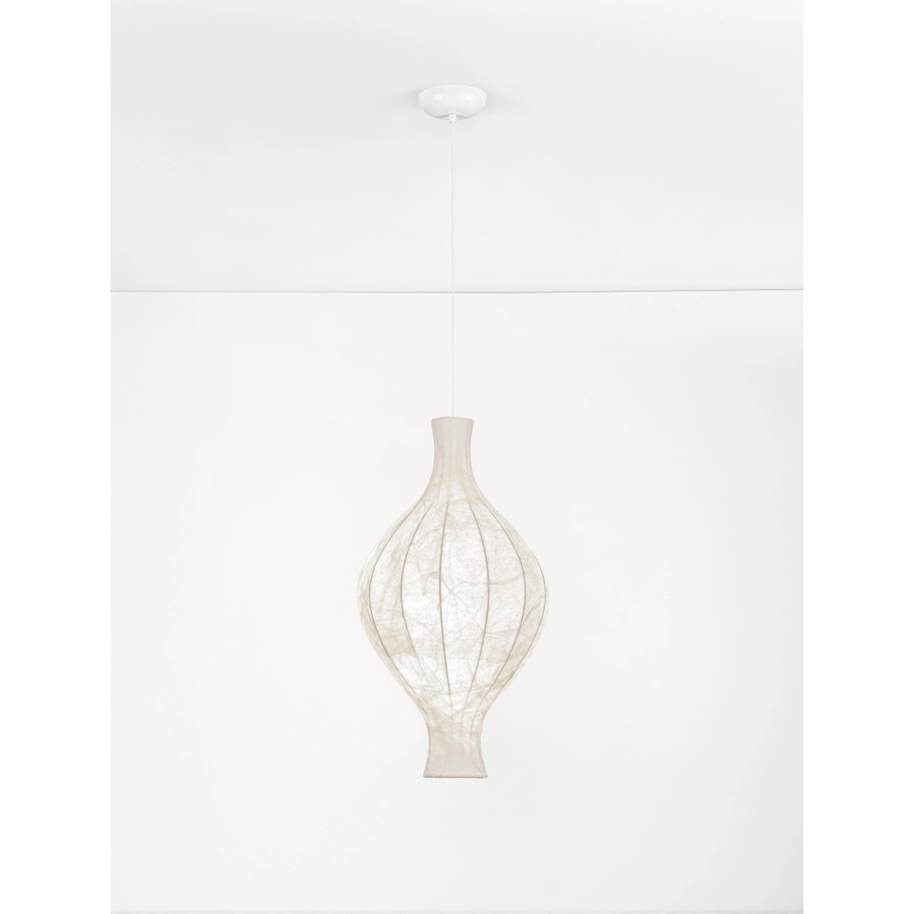 White pendant lamp Seda Ø 35cm Lyora 5212017477866