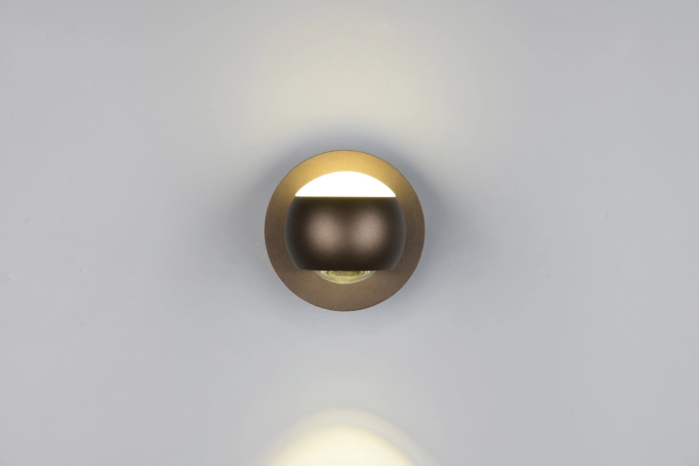 Led wall lamp Orbit Platinum Brown Trio 4017807686630