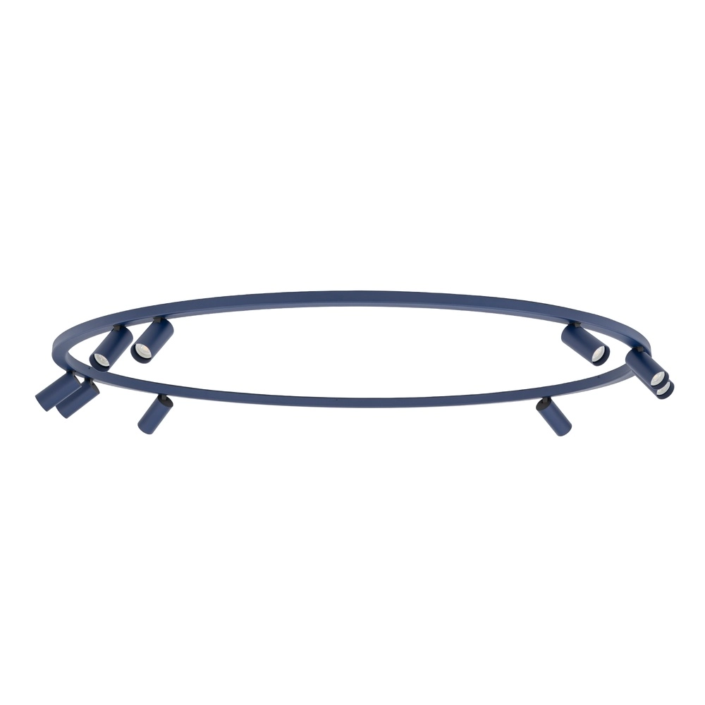 Circle surface-mounted spotlights Fourty 9x GU10 - dark blue Lyora 5903139119535