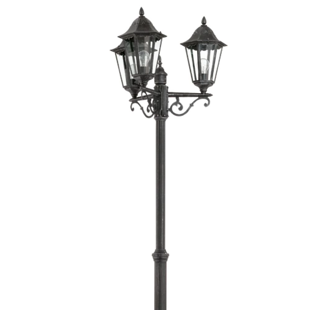 Pathway light Navedo 3-light black silver Eglo 9002759934651