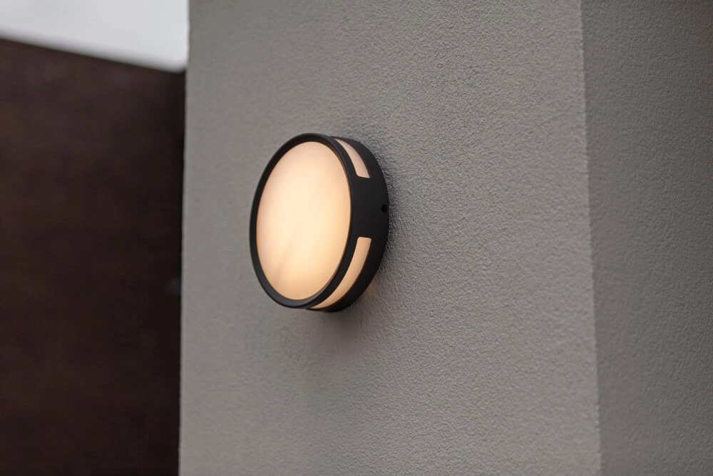 Round wall lamp Rola Anthracite LED panel Lutec 6939412049960