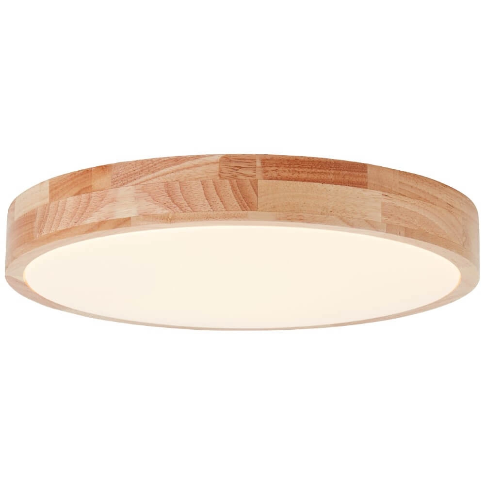 Wooden ceiling light Slimline Ø 39cm
