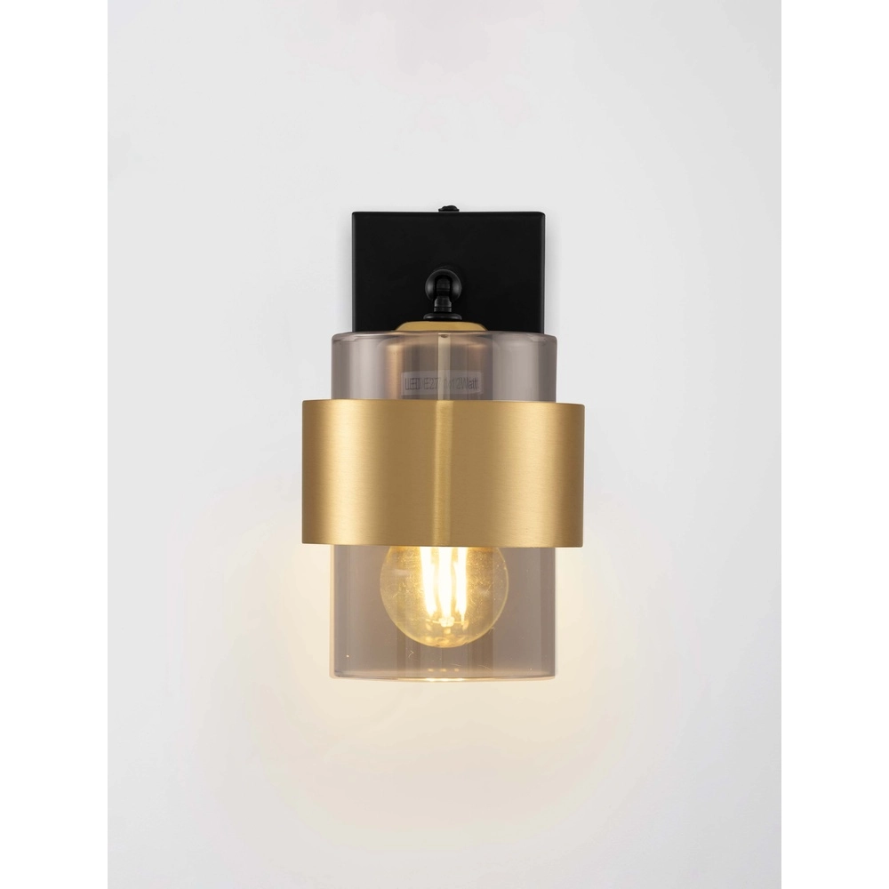Wall lamp Sianna black with gold