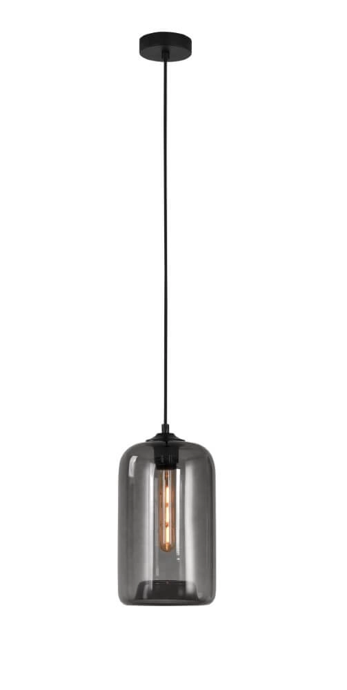 1-light hanging lamp Botany smoke glass