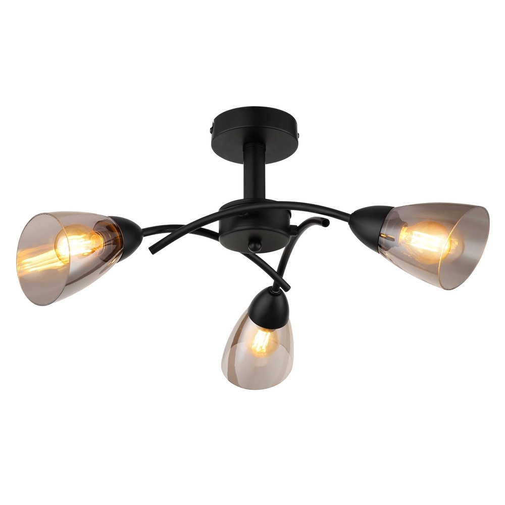 Black ceiling lamp Paula Design