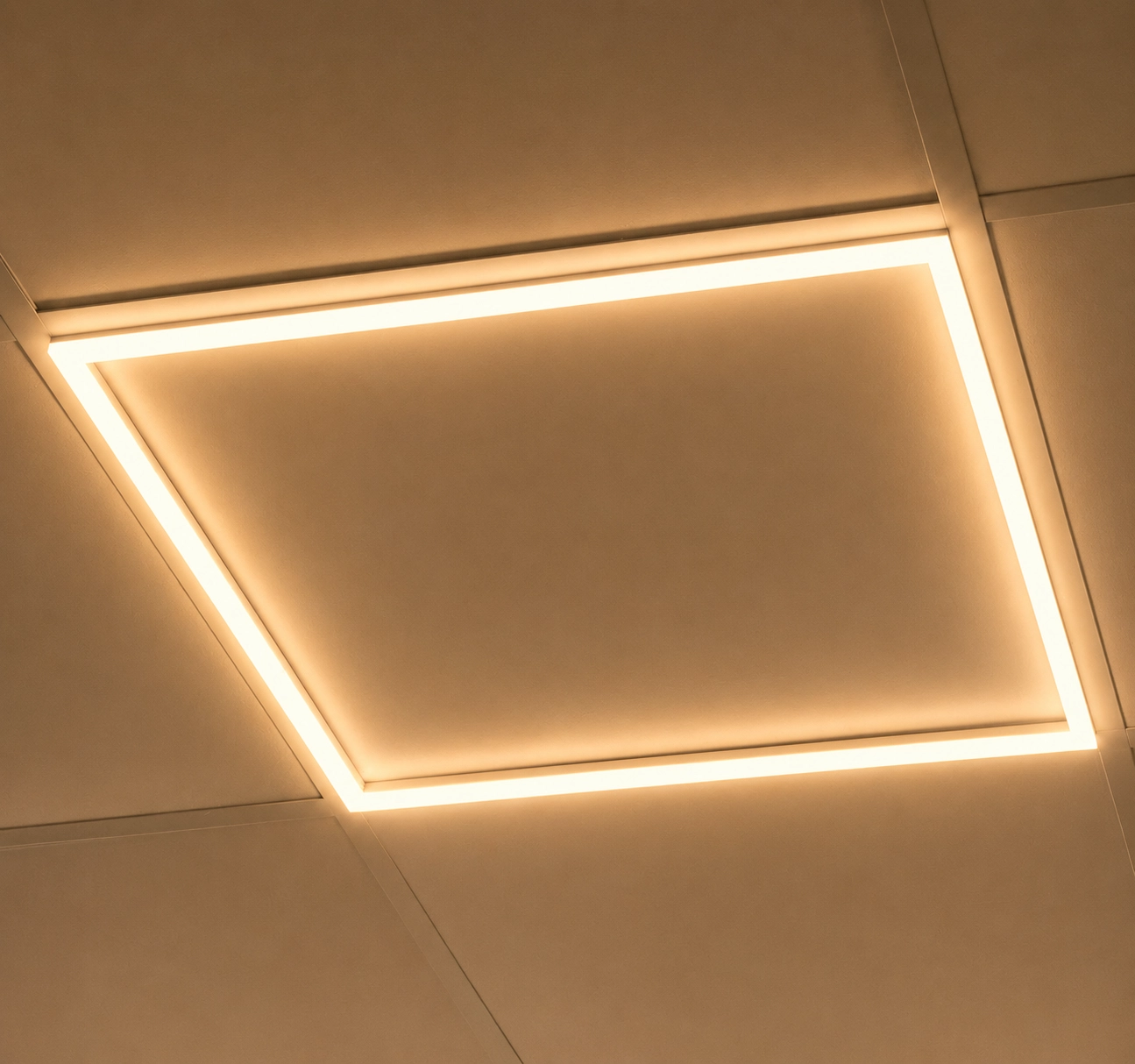 Ceiling lamp Edge for system ceiling